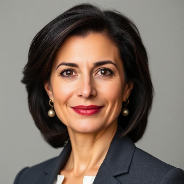Portrait of Elena Marchetti, Head of Sourcing, Marchetti Fine Jewellery