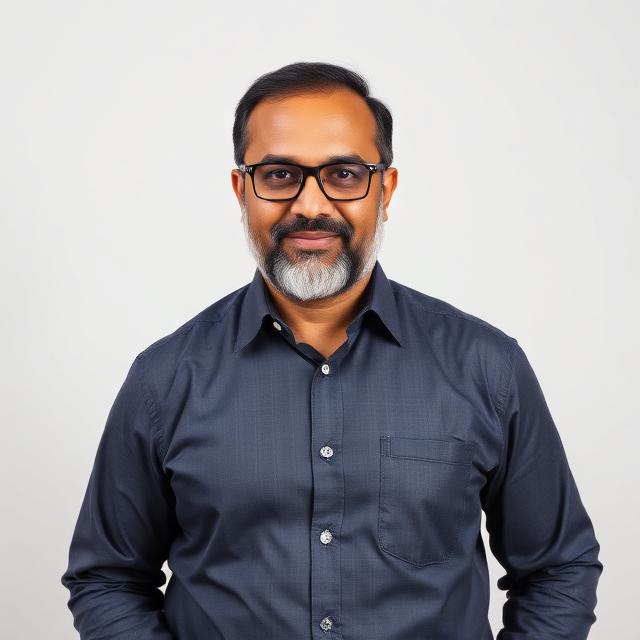 Portrait of Rajesh Iyer, Raw Materials Manager, Deccan Alloy Steels